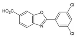 氯苯唑酸化学结构式