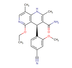 非奈利酮（finerenone）結構式