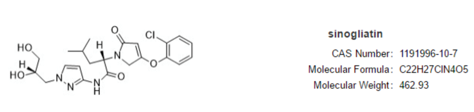 多格列艾汀分子结构式