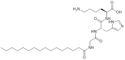 棕榈酰三肽-1化学结构