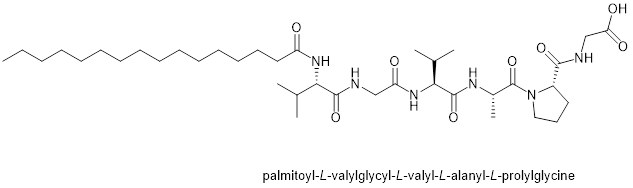 棕榈酰六肽-12化学结构