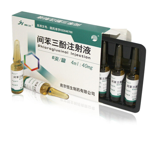 间苯三酚注射液用于治疗平滑肌痉挛所致疼痛