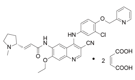 马来酸吡咯替尼结构