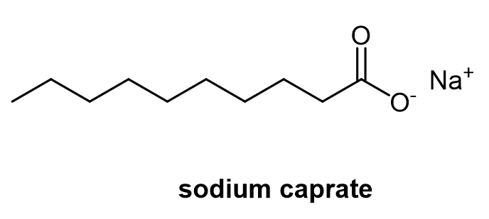 渗透促进剂癸酸钠化学结构