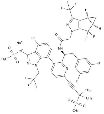 Lenacapavir sodium结构式