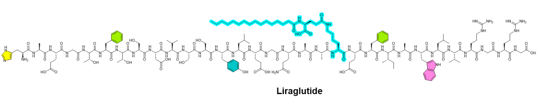 利拉鲁肽化学结构
