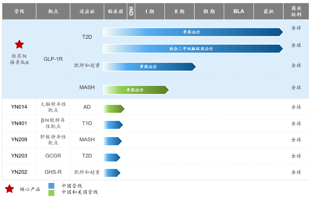 銀諾醫(yī)藥的依蘇帕格魯肽α于2025年1月獲NMPA批準上市，成為首個國產(chǎn)原研人源長效GLP-1藥物，被譽為“國產(chǎn)司美格魯肽”。