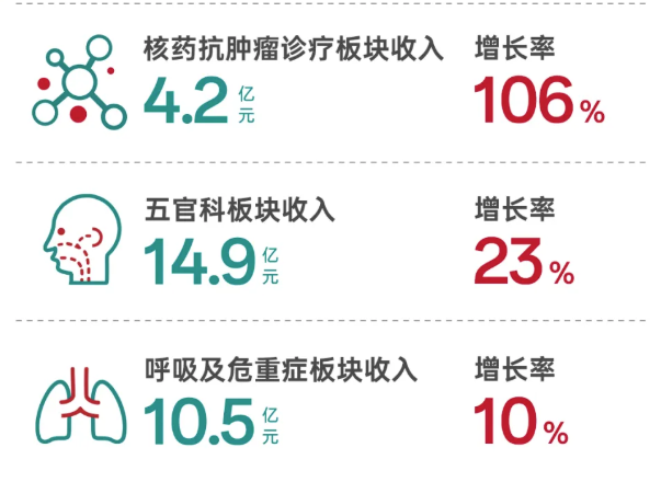 板塊收入及增長(cháng)率