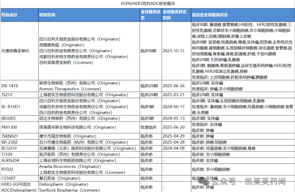 雙抗ADC研發(fā)概況 雙抗ADC研發(fā)概況