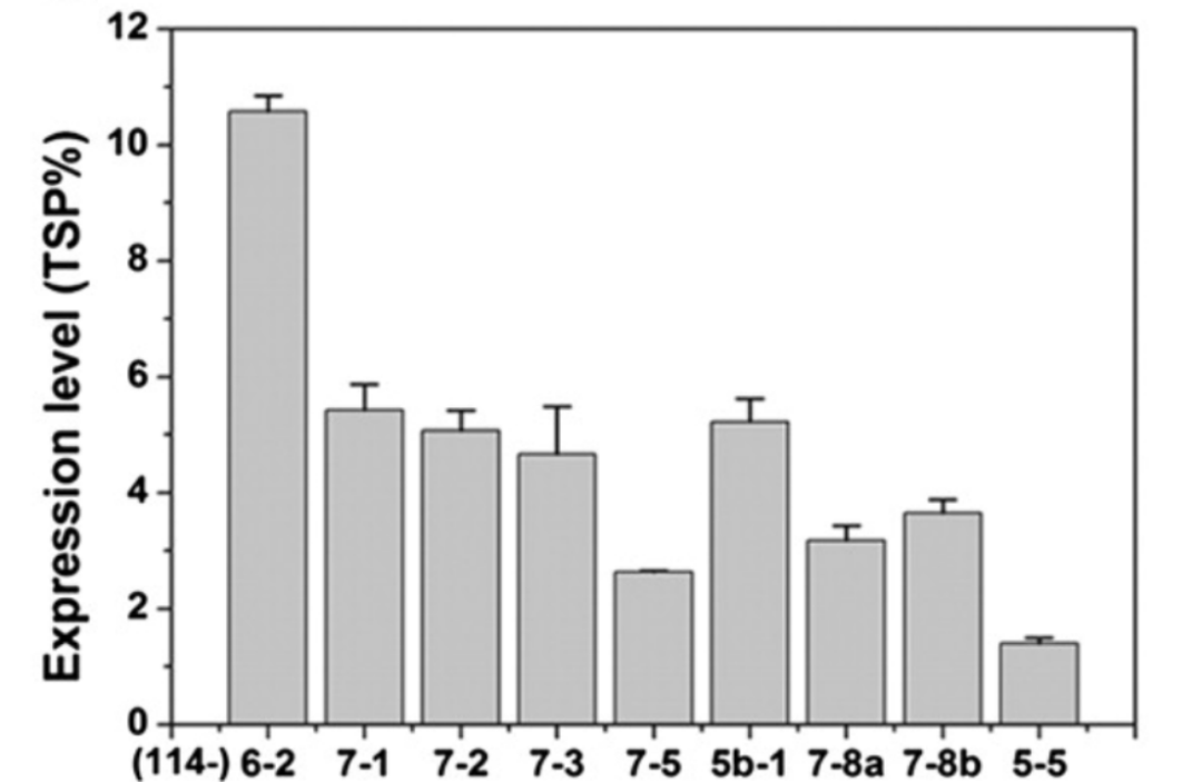 OsrHSA占可溶性蛋白質(zhì)的百分比 OsrHSA占可溶性蛋白質(zhì)的百分比